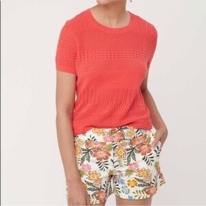 Loft NWT Stitched Knit Semi sheer Women's Top size XS